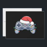 Cartes Pour Fêtes Annuelles Contrôleur de jeu vidéo Noël Santa Hat Gamer<br><div class="desc">Contrôleur de jeu vidéo Noël Santa Hat Gamer</div>