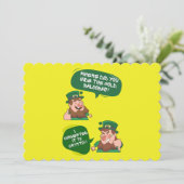 Cartes Pour Fêtes Annuelles Convertira l'Or en Crypto Drôle St-Patrick (Debout devant)