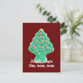 Cartes Pour Fêtes Annuelles Cookie d'arbre de Noël (Debout devant)