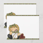 Cartes Pour Fêtes Annuelles Cookie de Noël (Devant / Derrière)
