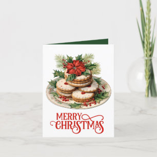 Cartes Pour Fêtes Annuelles cookie de Noël festif ajouter du texte