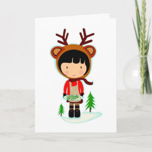 Cartes Pour Fêtes Annuelles Cookie de Noël Kawaii
