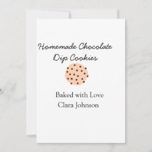 Cartes Pour Fêtes Annuelles Cookiers faits maison ajouter votre nom de texte j