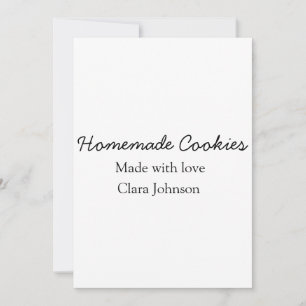 Cartes Pour Fêtes Annuelles Cookiers faits maison ajouter votre nom de texte j