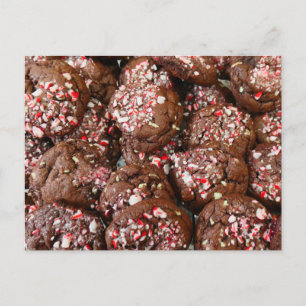 Cartes Pour Fêtes Annuelles Cookies au Chocolat et Menthe Poivrée