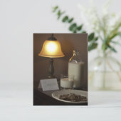 Cartes Pour Fêtes Annuelles Cookies au lait Santa Claus (Debout devant)