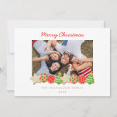 CARTES POUR FÊTES ANNUELLES COOKIES DE NOËL (Devant)