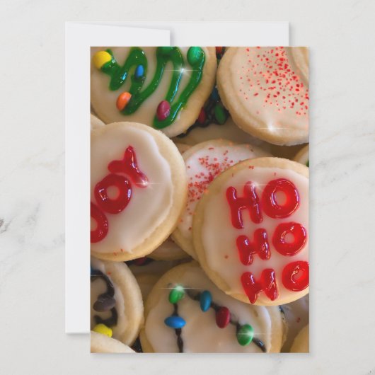 Cartes Pour Fêtes Annuelles Cookies de Noël (Devant)