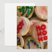 Cartes Pour Fêtes Annuelles Cookies de Noël (Devant / Derrière)