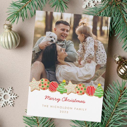 CARTES POUR FÊTES ANNUELLES COOKIES DE NOËL