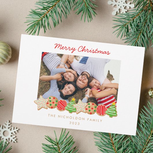 CARTES POUR FÊTES ANNUELLES COOKIES DE NOËL