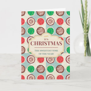 Cartes Pour Fêtes Annuelles Cookies de Noël courtepointe "fait maison par" cui