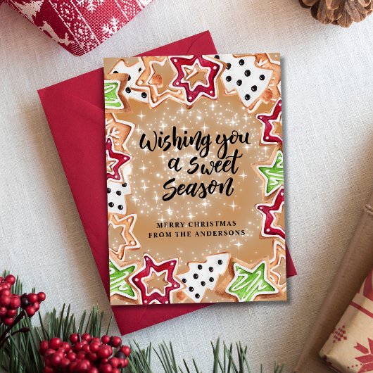 Cartes Pour Fêtes Annuelles Cookies de Noël mignons