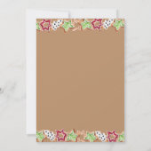 Cartes Pour Fêtes Annuelles Cookies de Noël mignons (Dos)