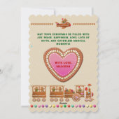 Cartes Pour Fêtes Annuelles Cookies de pain d'épice Fête de Noël (Dos)