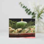Cartes Pour Fêtes Annuelles Cookies De Vacances Et Bougie (Debout devant)