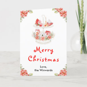 Cartes Pour Fêtes Annuelles Cookies de vacances et cacao rouge Joyeux Noël