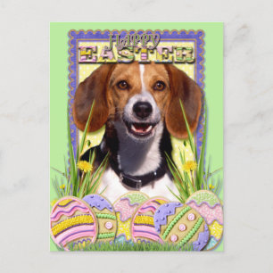 Cartes Pour Fêtes Annuelles Cookies d'oeufs de Pâques - Beagle
