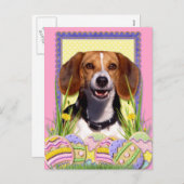 Cartes Pour Fêtes Annuelles Cookies d'oeufs de Pâques - Beagle (Devant / Derrière)