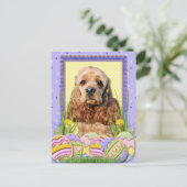 Cartes Pour Fêtes Annuelles Cookies d'oeufs de Pâques - Cocker Spaniel (Debout devant)