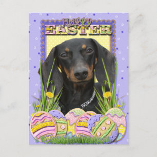Cartes Pour Fêtes Annuelles Cookies d'oeufs de Pâques - Dachshund