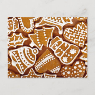Cartes Pour Fêtes Annuelles Cookies en pain d'épice de Noël