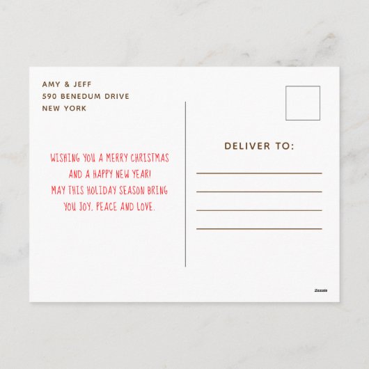 Cartes Pour Fêtes Annuelles Cookies et cacao Vert Joyer Noël (Dos)