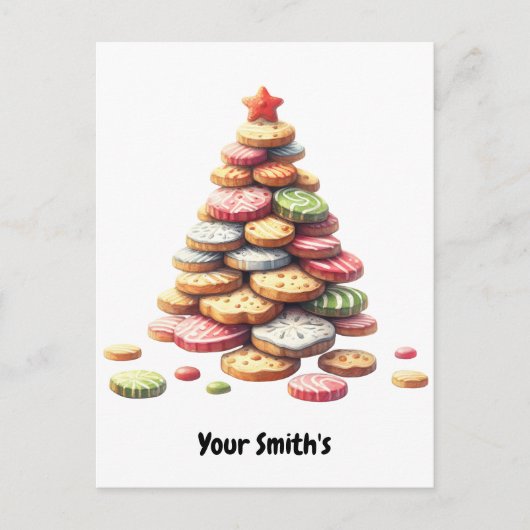 Cartes Pour Fêtes Annuelles cookies Noël (Devant)