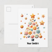 Cartes Pour Fêtes Annuelles cookies Noël (Devant / Derrière)