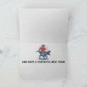 Cartes Pour Fêtes Annuelles Cool Carlin chien Noël (Intérieur)