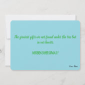 Cartes Pour Fêtes Annuelles Cool Modern Santa in Snowy Forest  (Dos)