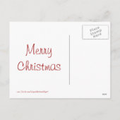 Cartes Pour Fêtes Annuelles Cool Rétro ornements de Noël Rouge Bleu Cadeaux (Dos)