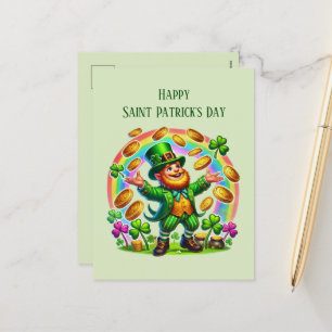 Cartes Pour Fêtes Annuelles Cool Saint Patrick's Day leprechaun