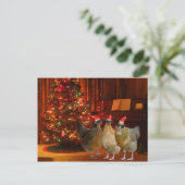 Cartes Pour Fêtes Annuelles Cool Xmas Chickens (Debout devant)