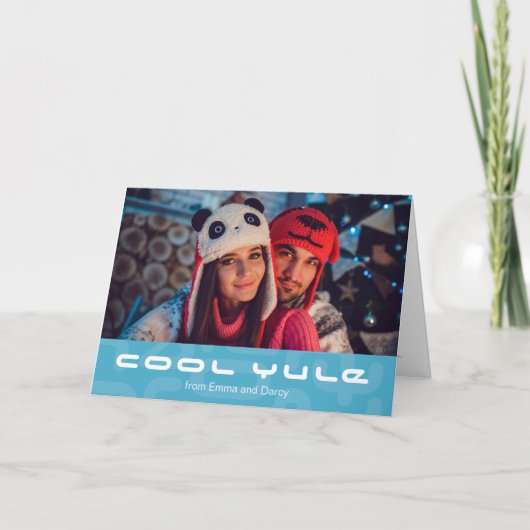 Cartes Pour Fêtes Annuelles Cool Yule moderne atomique MOD Noël (Devant)