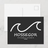Cartes Pour Fêtes Annuelles Coordinates Hossegor (Devant / Derrière)