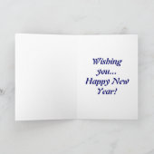 Cartes Pour Fêtes Annuelles Copie de bloc de chat de bonne année (Intérieur)