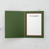 Cartes Pour Fêtes Annuelles Coq de Noël festif personnalisable (Intérieur)