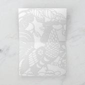 Cartes Pour Fêtes Annuelles Coq d'or Papercut H vietnamien saluant 2017 (Intérieur)