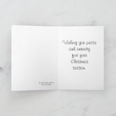 Cartes Pour Fêtes Annuelles Coq et Hen dans la neige (Intérieur)