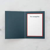 Cartes Pour Fêtes Annuelles Coq Festive Joyeux Noël personnalisable (Intérieur)