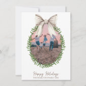 Cartes Pour Fêtes Annuelles Coquette blanche de la veste de Noël (Devant)