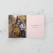 Cartes Pour Fêtes Annuelles Coquette Bow rose Photo de Noël (Intérieur)