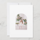 Cartes Pour Fêtes Annuelles Coquette Famille de Noël Photo Pink Green Doodle (Devant)