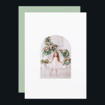 Cartes Pour Fêtes Annuelles Coquette Famille de Noël Photo Pink Green Doodle<br><div class="desc">Coquette Christmas Family Photo Whimsical Pink Green Doodle Holiday Card Christmas Card contient votre photo préférée. A utiliser avec le cadre de vellum de coordination d'un cadre floral de coquette fantaisie en rose et vert avec un arc rose et personnalisé avec votre texte personnalisé et personnalisé avec votre nom de...</div>