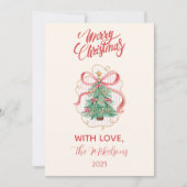 Cartes Pour Fêtes Annuelles Coquette Merry & Bright Christmas (Devant)