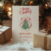 Cartes Pour Fêtes Annuelles Coquette Merry & Bright Christmas