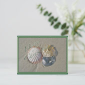 Cartes Pour Fêtes Annuelles Coquillages Joyeux Noël (Debout devant)