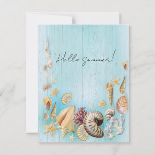 Cartes Pour Fêtes Annuelles Coquille marine