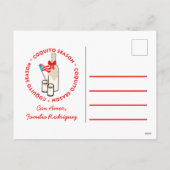 Cartes Pour Fêtes Annuelles Coquito Season Bottle Custom Photo Text (Dos)